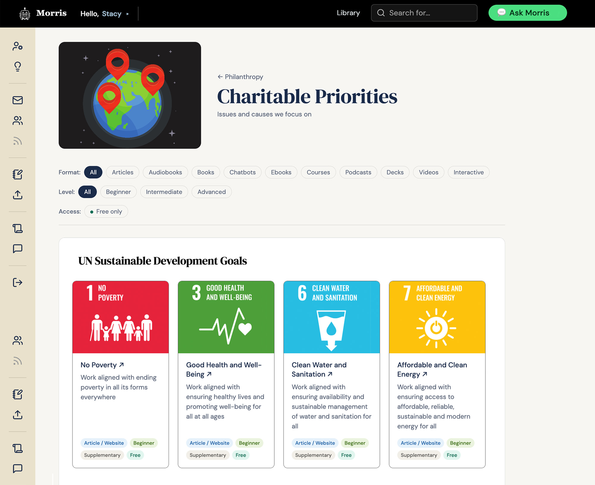 A resource on charitable giving priorities