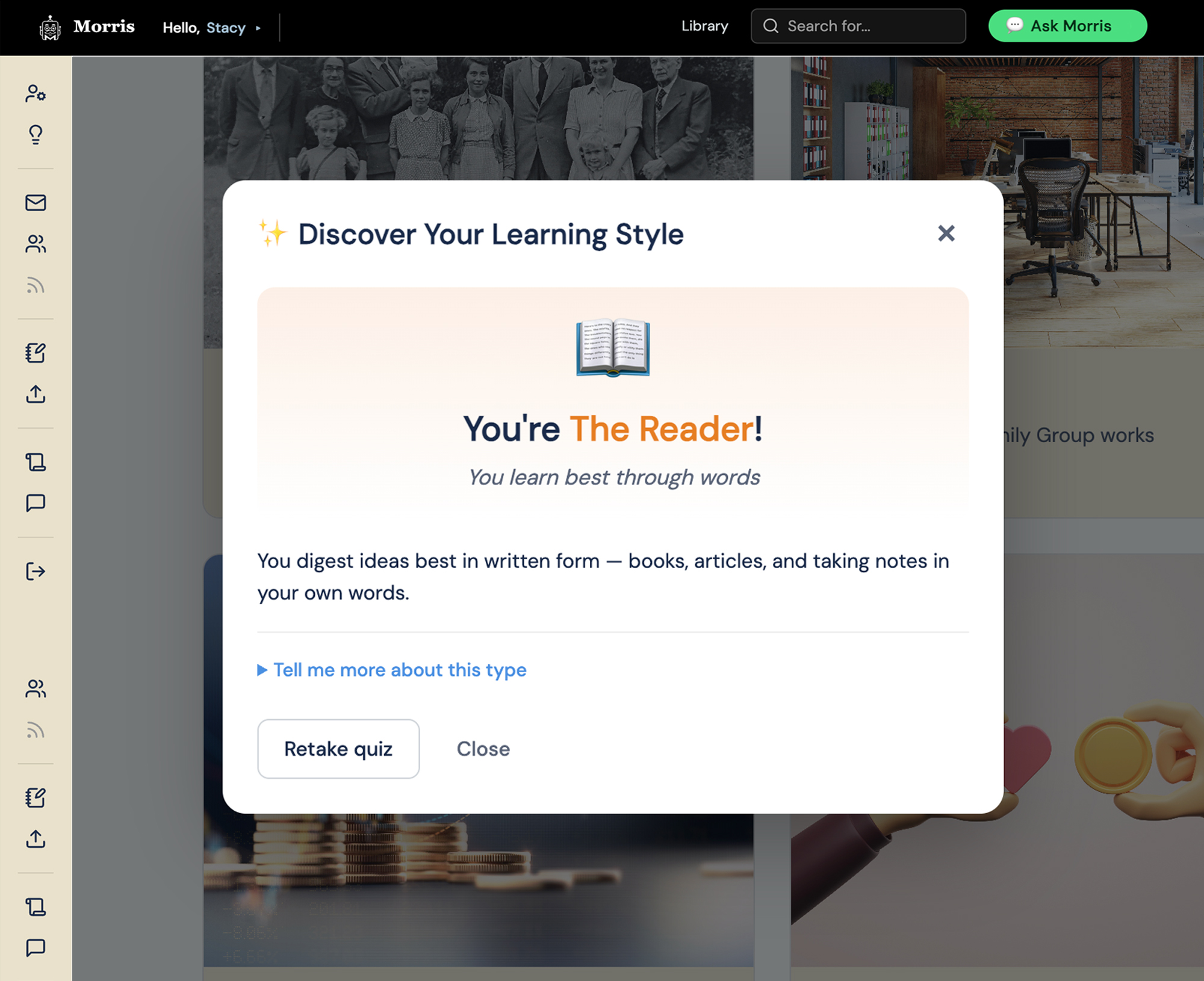 The Learning Style quiz